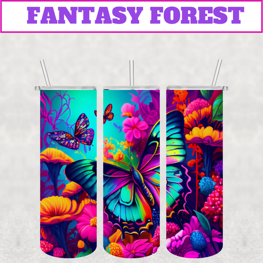 Fantasy Forest Stainless Steel Tumbler