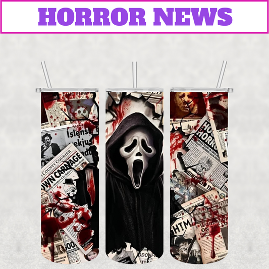 Horror News Stainless Steel Tumbler