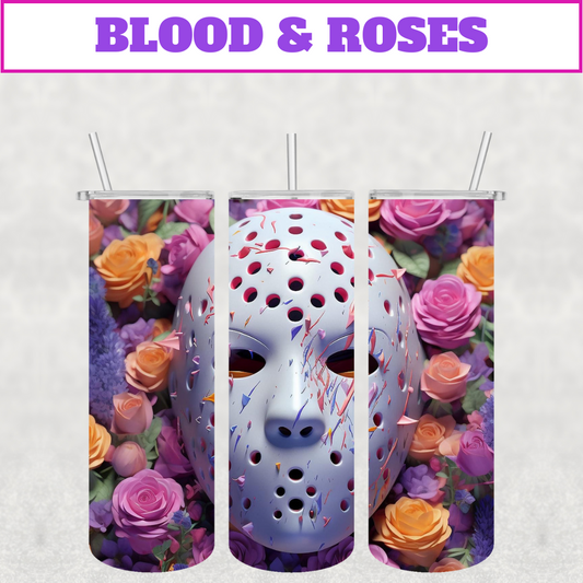 Blood & Roses Stainless Steel Tumbler