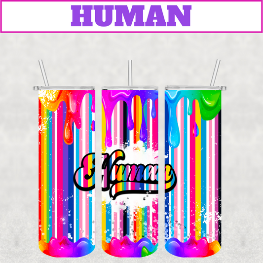 Human Stainless Steel Tumbler