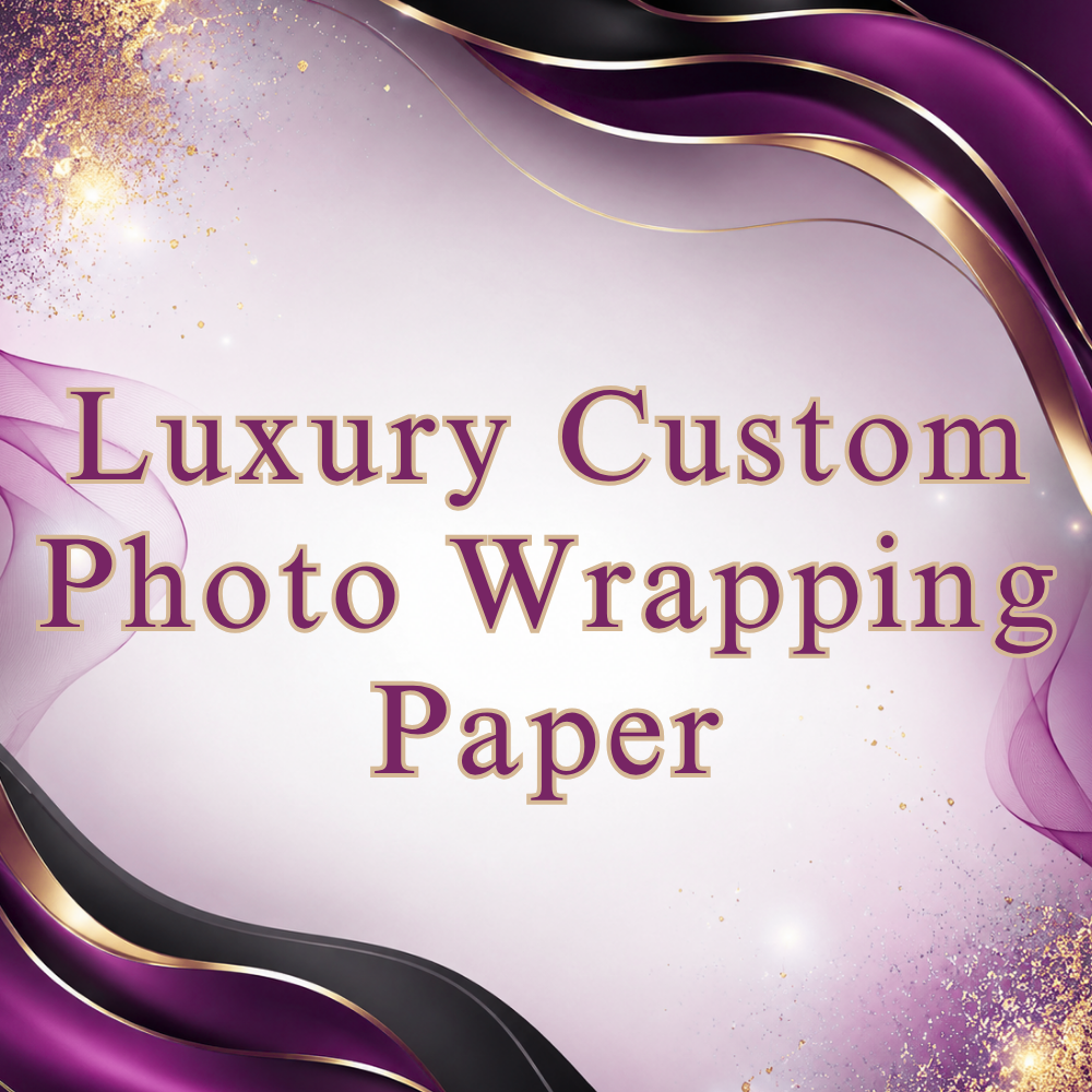 Luxury Custom Photo Wrapping Paper Add-On for Luxury Money Bouquet