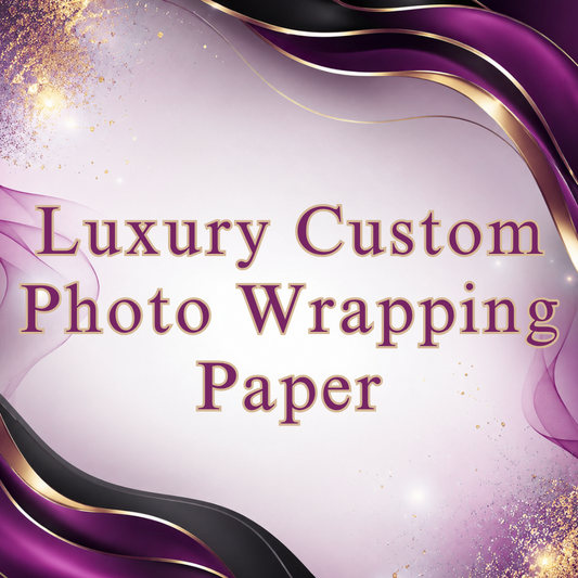 Luxury Custom Photo Wrapping Paper Add-On for Luxury Money Bouquet