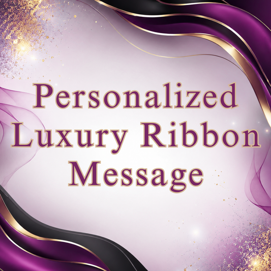 Satin Ribbon With Printed Name/Message Add-On for Luxury Money Bouquet