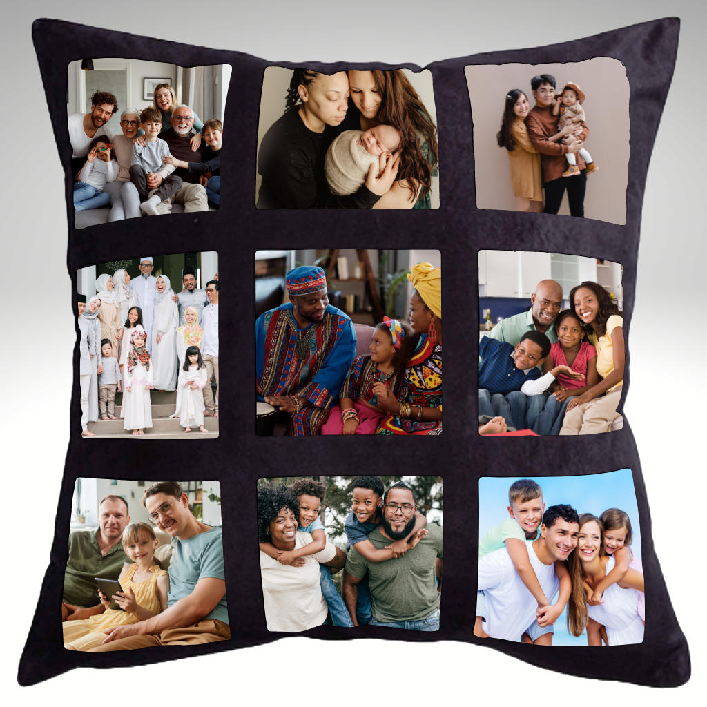Photo Collage Pillow add up to 9 Photos!
