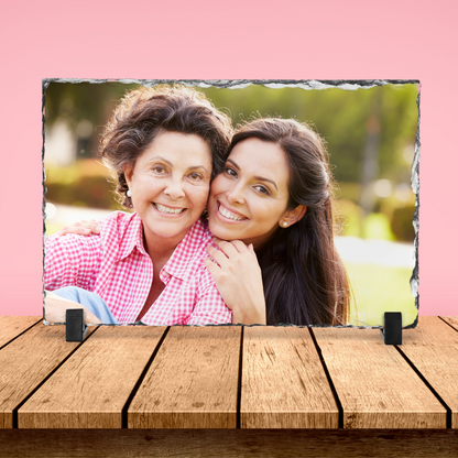 Personalized Rock Photo Slate 8in x 6in Add A Photo
