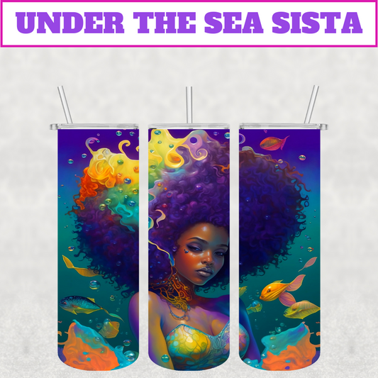The Under The Sea Sista Stainless Steel Tumbler