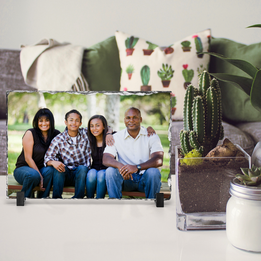 Personalized Rock Photo Slate 8in x 6in Add A Photo