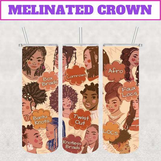 The Melinated Crown Stainless Steel Tumbler
