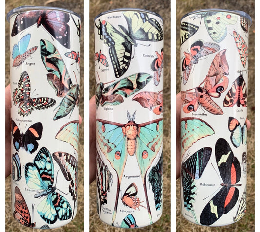 The Vintage Butterfly & Moth Steel Tumbler